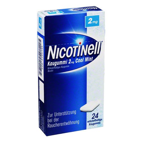 NICOTINELL Kaugummi Cool Mint 2 mg, 24 St von Nicotinell