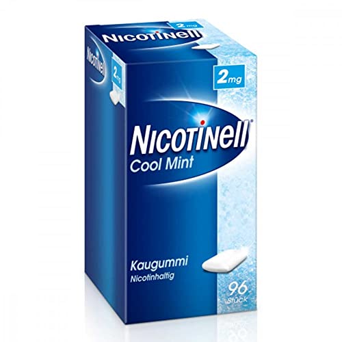 Nicotinell Kaugummi 2 mg Cool Mint (Minz-Geschmack), 96 St. – Das Nikotinkaugummi für die schrittweise Raucherentwöhnung und den sofortigen Rauchstopp von Nicotinell