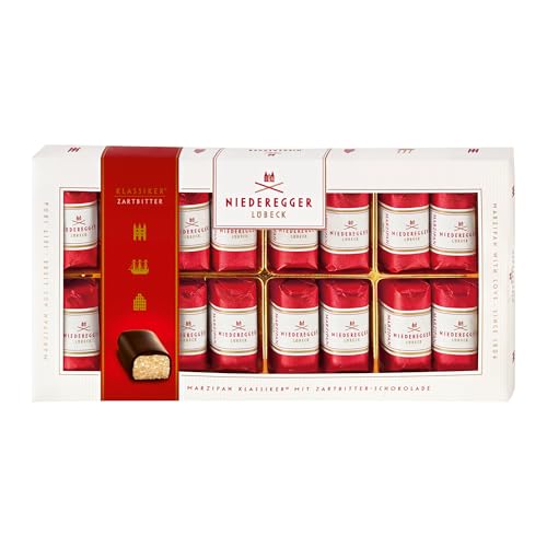 Niederegger Marzipan Klassiker umhüllt aus Zartbitter 71 Prozent 200 g (Packung mit 10) von Niederegger