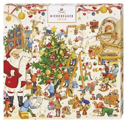 Niederegger Mini Wichtelwerkstatt Adventskalender mit Schokolade 168g Niederegger Mini Wichtelwerkstatt Adventskalender mit Schokolade 168g von Niederegger