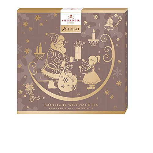 Niederegger Adventskalender Nougat Minis, Geschenk für Nougat-Liebhaber,180 g Niederegger Adventskalender Nougat Minis, Geschenk für Nougat-Liebhaber,180 g von Niederegger