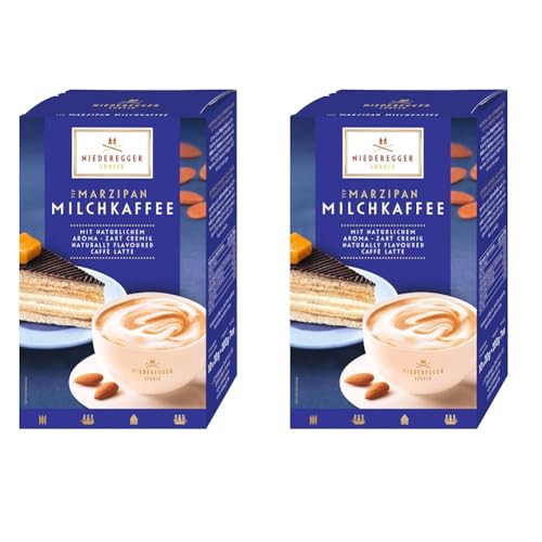 Niederegger Marzipan-Milchkaffee, 10 Portionsbeutel (1 x 200 g) (Packung mit 2) von Niederegger