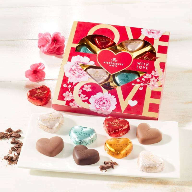 Niederegger Meisterselektion Herzen with Love von Niederegger