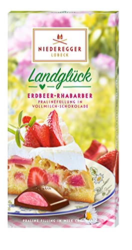 Niederegger Praliné-Tafel Erdbeer-Rhabarber, 100 g von Niederegger