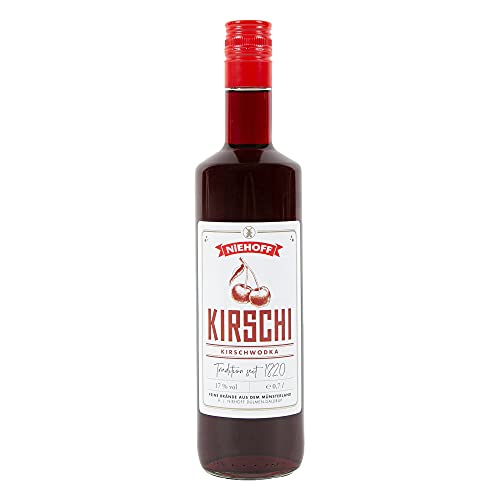 Niehoff Kirschi Kirschlikör 0,7L - Fruchtig-milder Kirschwodka mit 17% vol | als Shot, auf Eis oder im Cocktail | Direkt aus Dülmen Niehoff Kirschi Kirschlikör 0,7L - Fruchtig-milder Kirschwodka mit 17% vol | als Shot, auf Eis oder im Cocktail | Direkt aus Dülmen von Niehoff
