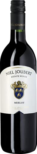 6 Flaschen Merlot 2018 Niel Joubert Wine Estate im Sparpack (6 x 0,75l), trockener Rotwein aus Südafrika von Niel Joubert Wine Estate