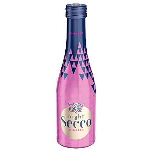 Night Secco Himbeer 200ml - Ready-To-Drink Cocktail für den perfekten Start in die Nacht - Prickelnd-fruchtiger Genuss von NightSecco von Night Secco