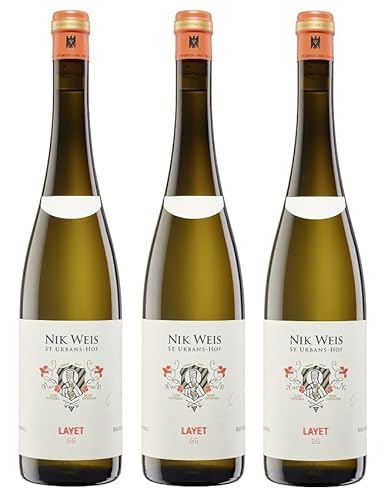 3x 0,75l - 2021er - Nik Weis - St. Urbans-Hof - Layet GG - Riesling - VDP.Großes Gewächs - Qualitätswein Mosel - Deutschland - Weißwein trocken 3x 0,75l - 2021er - Nik Weis - St. Urbans-Hof - Layet GG - Riesling - VDP.Großes Gewächs - Qualitätswein Mosel - Deutschland - Weißwein trocken von Nik Weis - St. Urbans-Hof