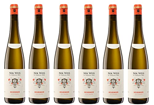 6x 0,75l - 2022er - Nik Weis - St. Urbans-Hof - Mehringer Riesling - Alte Reben - VDP.Ortswein - Qualitätswein Mosel - Deutschland - Weißwein trocken 6x 0,75l - 2022er - Nik Weis - St. Urbans-Hof - Mehringer Riesling - Alte Reben - VDP.Ortswein - Qualitätswein Mosel - Deutschland - Weißwein trocken von Nik Weis - St. Urbans-Hof