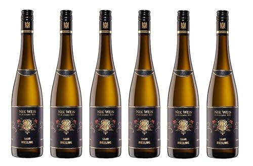 6x 0,75l - 2023er - Nik Weis - St. Urbans-Hof - Saar Riesling - feinherb - VDP.Gutswein - Qualitätswein Mosel - Deutschland - Weißwein halbtrocken 6x 0,75l - 2023er - Nik Weis - St. Urbans-Hof - Saar Riesling - feinherb - VDP.Gutswein - Qualitätswein Mosel - Deutschland - Weißwein halbtrocken von Nik Weis - St. Urbans-Hof