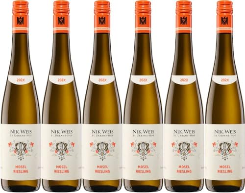 6x Mosel Riesling Gutswein trocken 2022 - Nik Weis - St. Urbans-Hof, Mosel - Weißwein von Nik Weis - St. Urbans-Hof