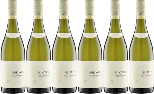6x Nik Weis Weissburgunder trocken 2021 - Nik Weis - St. Urbans-Hof, Mosel - Weißwein von Nik Weis - St. Urbans-Hof