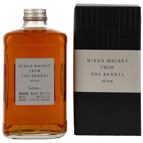 Nikka I From the Barrel Blended Whisky I inklusive Geschenkverpackung I Kraftvoll würzige Eiche und fruchtige Karamellnoten I 51.4% Vol. I 500 ml von NIKKA