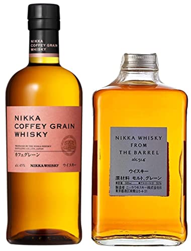Nikka from the Barrel Blended Whisky mit Geschenkverpackung, 500ml & Coffey Grain Whisky mit Geschenkverpackung (1 x 0,7l) von Nikka