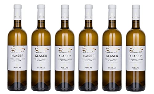 6x 0,75l - 2021er - Niklas - Klaser - Salamander - Weißburgunder Riserva - Alto Adige D.O.P. - Südtirol - Italien - Weißwein trocken von Niklas