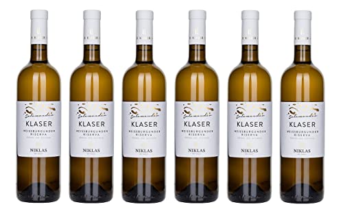 6x 0,75l - 2022er - Niklas - Klaser - Salamander - Weißburgunder Riserva - Alto Adige D.O.P. - Südtirol - Italien - Weißwein trocken von Niklas