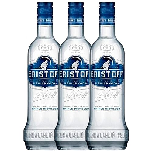 Wodka Eristoff 70 cl (Schachtel mit 3 Flaschen von 70 cl) von Nikolai Alexandrovitch Eristoff