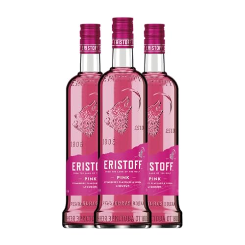 Wodka Eristoff Pink 70 cl (Schachtel mit 3 Flaschen von 70 cl) von Nikolai Alexandrovitch Eristoff