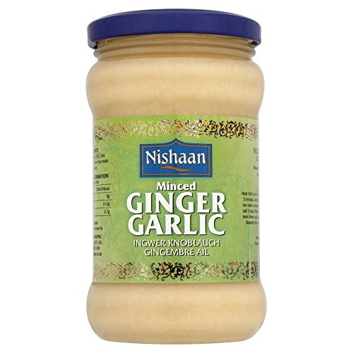 Nishaan Minced Ginger Garlic (283g) - Packung mit 2 von Nishaan