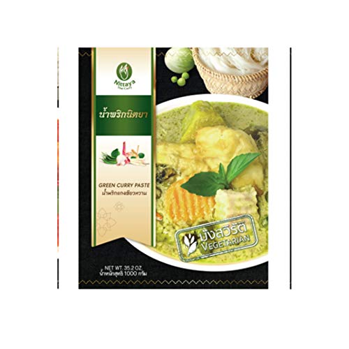 NITTAYA - Grüne Currypaste (Vegetarisch) - (1 X 1 KG) von Nittaya