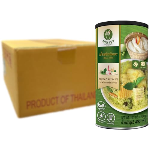 NITTAYA - Grüne Currypaste (Vegan) - Multipack (12 X 400 GR) von Nittaya