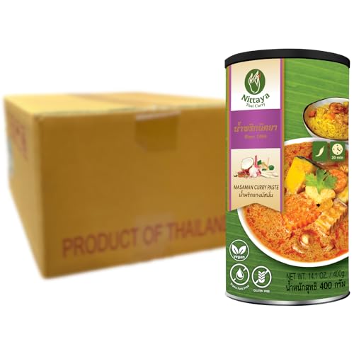 NITTAYA - Masaman Currypaste (Vegan) - Multipack (12 X 400 GR) von Nittaya