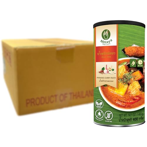 NITTAYA - Panang Currypaste (Vegan) - Multipack (12 X 400 GR) von Nittaya