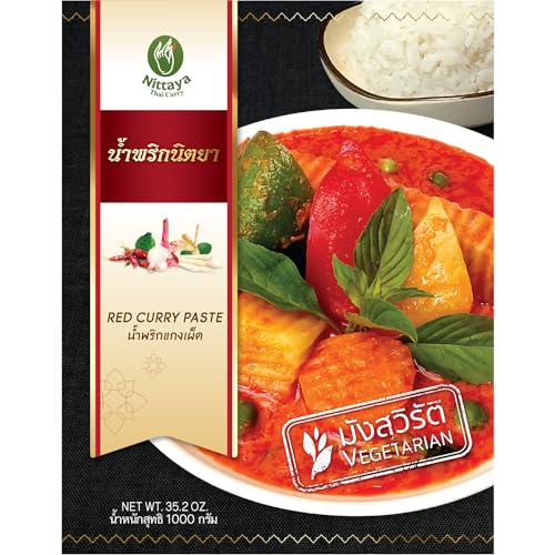 NITTAYA - Rote Currypaste (Vegetarisch) - (1 X 1 KG) von NITTAYA