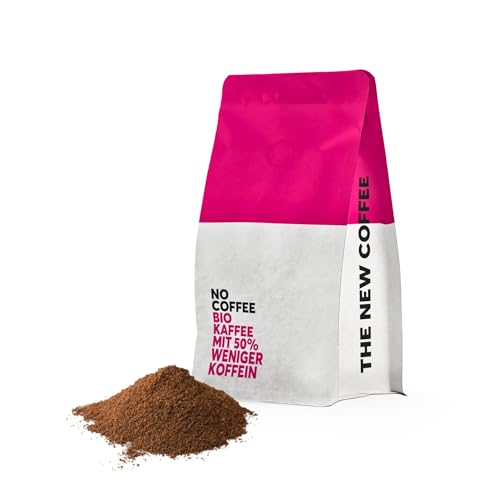 No Coffee® Premium Bio Kaffee 50% weniger Koffein (1kg) | Mit Wasser entkoffeinierter Kaffee | Bio Decaf | Koffeinfreier Kaffee gemahlen | Kaffee koffeinfrei | Bio Kaffee entkoffeiniert von NO COFFEE THE GOOD DECAF