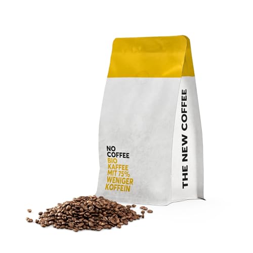 No Coffee® Premium Bio Kaffee 75% weniger Koffein (1kg) | Mit Wasser entkoffeinierte Kaffeebohnen | Decaf Coffee Beans | Entkoffeinierter Kaffee | Kaffeebohnen entkoffeiniert | Kaffee entkoffeiniert von NO COFFEE THE GOOD DECAF