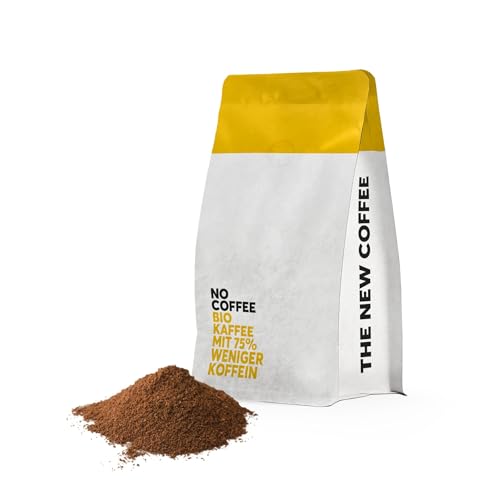 No Coffee® Premium Bio Kaffee 75% weniger Koffein (500g) | Mit Wasser entkoffeinierter Kaffee | Bio Decaf | Koffeinfreier Kaffee gemahlen | Kaffee koffeinfrei | Bio Kaffee entkoffeiniert von NO COFFEE THE GOOD DECAF