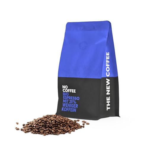 No Coffee® Low Espresso Bohnen entkoffeiniert 25% Koffein (1kg) Premium Bio Espresso entkoffeiniert | Decaf Coffee | Entkoffeinierter Espresso Kaffee | Espresso koffeinfrei | Decaffeinato Bohnen von NO COFFEE THE GOOD DECAF
