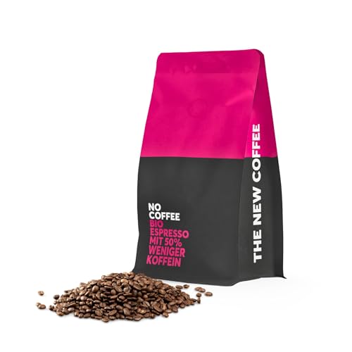 No Coffee® Low Espresso Bohnen entkoffeiniert 50% Koffein (250g) Premium Bio Espresso entkoffeiniert | Decaf Coffee | Entkoffeinierter Espresso Kaffee | Espresso koffeinfrei | Decaffeinato Bohnen von NO COFFEE THE GOOD DECAF