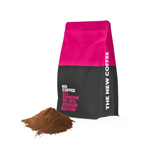 No Coffee® Low Espresso entkoffeiniert gemahlen 50% Koffein (250g) Premium Bio Espresso Kaffee koffeinfrei gemahlen | Decaf Coffee | Entkoffeinierter Espresso Kaffee | Espresso koffeinfrei gemahlen von NO COFFEE THE GOOD DECAF