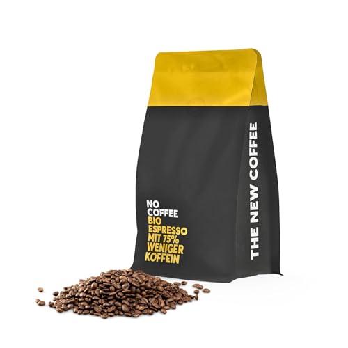 No Coffee® Low Espresso Bohnen entkoffeiniert 75% Koffein (1kg) Premium Bio Espresso entkoffeiniert | Decaf Coffee | Entkoffeinierter Espresso Kaffee | Espresso koffeinfrei | Decaffeinato Bohnen von NO COFFEE THE GOOD DECAF