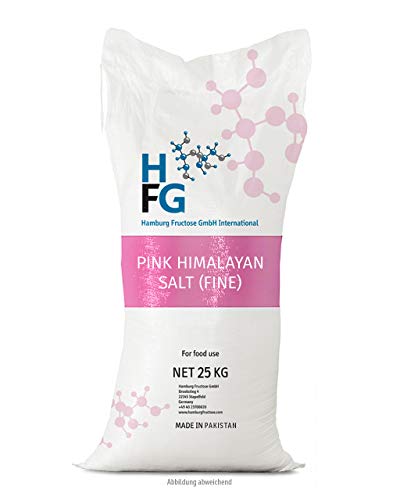 Pink Himalaya Salz, feine Körnung, Perfekt für Salzsteuer, 1 kg (Steinsalz / Kristallsalz aus Pakistan) 1kg 2kg 5kg 10kg 25kg wählbar mit großem Mengenrabatt (25 KG) von NoSugarSugar