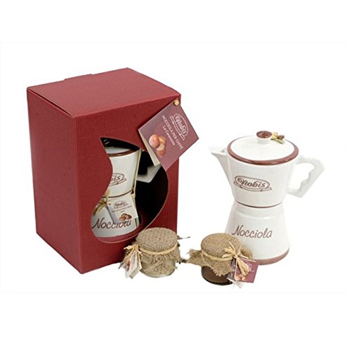 Moka Keramik mit 2 Töpfen Haselnusscreme Moka Keramik mit 2 Töpfen Haselnusscreme von Nobis Nocciole