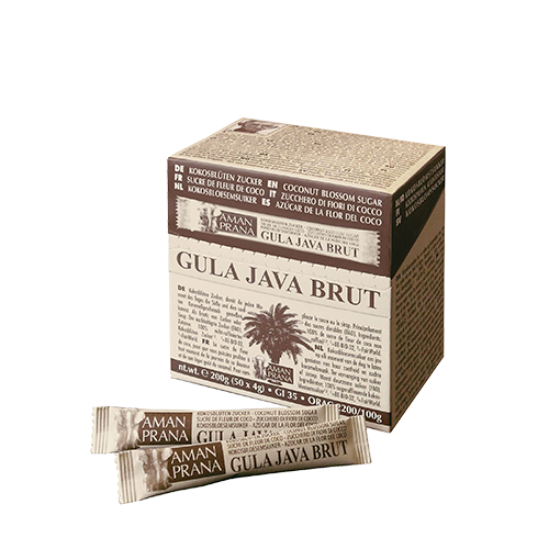 Gula Java Brut, BIO, 50 x 4 g Sticks von Amanprana