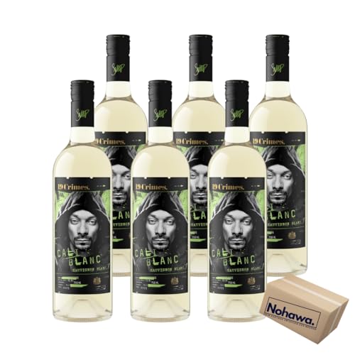 19 Crimes – Snoop Dogg Cali Blanc – Sauvignon Blanc Weißwein aus Kalifornien – fruchtig, frisch & trocken – 750ml Flasche – inkl. Needforsweet Notizblock – Limited Edition 19 Crimes – Snoop Dogg Cali Blanc – Sauvignon Blanc Weißwein aus Kalifornien – fruchtig, frisch & trocken – 750ml Flasche – inkl. Needforsweet Notizblock – Limited Edition von Nohawa