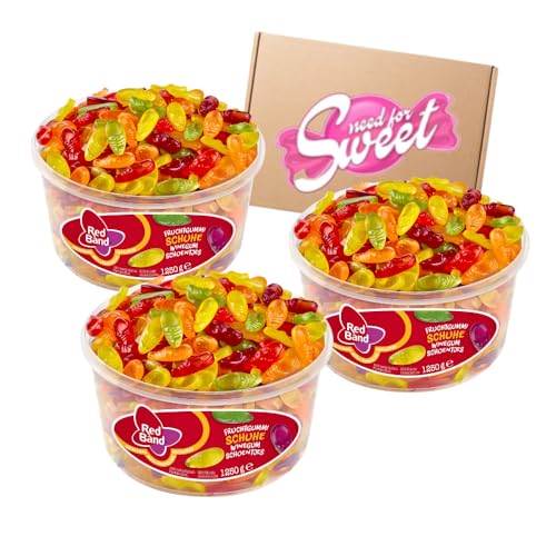 3x 1,25 Kg Red Band Fruchtgummi Schuhe, ein muss auf jeden Naschteller, Filmeabend und Feier 3x 1,25 Kg Red Band Fruchtgummi Schuhe, ein muss auf jeden Naschteller, Filmeabend und Feier von Nohawa