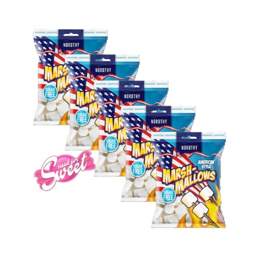 5x Nordthy Marshmallow Zuckerfrei 100g - auch für Diabetker 5x Nordthy Marshmallow Zuckerfrei 100g - auch für Diabetker von Nohawa