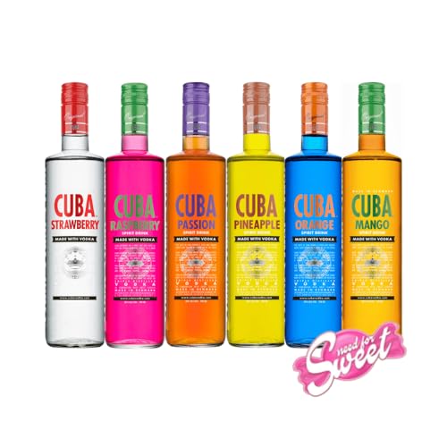 Exotische Vodka Cocktail Auswahl - Cuba, 6 Flaschen à 0,7L von Nohawa