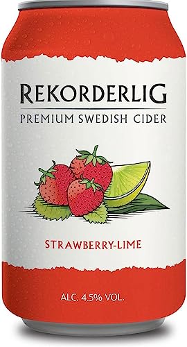 Rekorderlig Strawberry Lime 4,5% 6x 0,33 ltr. | erfrischend Sommerlich fruchtig von Nohawa