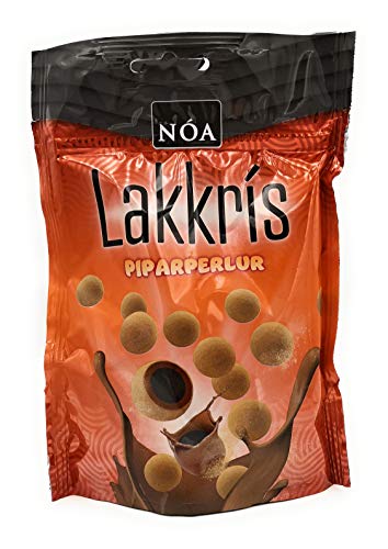 Noa | PiparPerlur - Schokolade mit Lakritz aus Island (125 g) von Nói Síríus
