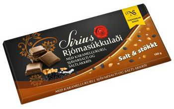 Noi Sirius Karamell Salzlakritz Meersalz Schokolade Noi Sirius Karamell Salzlakritz Meersalz Schokolade von Nói Síríus