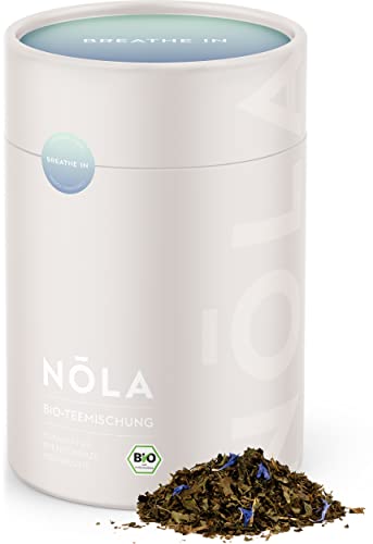 NOLA Bio Teemischung 'Breathe In' - BIO Kräuter-Tee mit Eukalyptus, Pfefferminze und Kornblume - loser Premium Bio-Kräutertee mit 100% natürlichen Zutaten, vegan von Nola