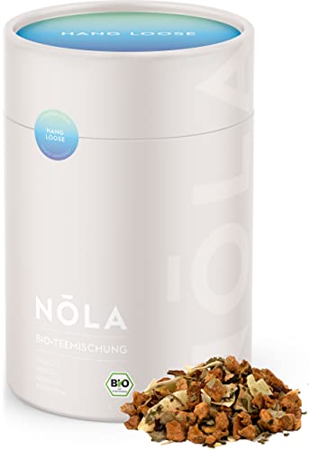 NOLA Bio Teemischung 'Hang Loose' - BIO Früchte-Tee mit Mango, Kokos, Ananas und Kurkuma - loser Premium Bio-Früchtetee mit 100% natürlichen Zutaten, vegan von Nola