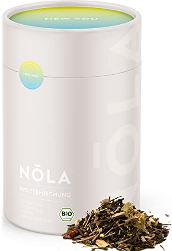 NOLA Bio Teemischung 'New You' - BIO Grüner Tee mit Lemongras, Ingwer und griechischem Bergtee - loser Premium Bio-Grüntee mit 100% natürlichen Zutaten, vegan von Nola