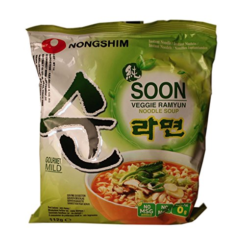 1Karton (20x112g) Nongshim Veggie Ramyun Soon vegetarische Instant Nudelsuppe von Nong Shim