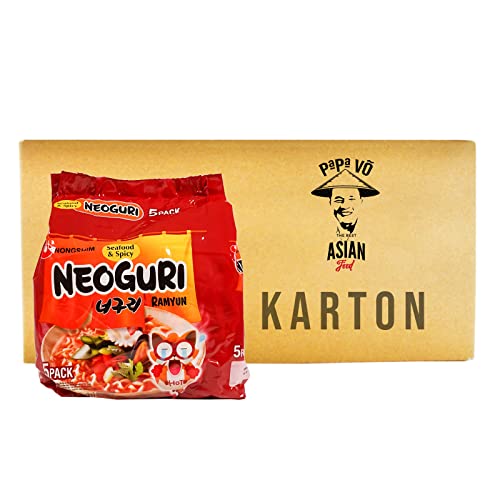 20x120g Nongshim Neoguri Hot Seafood&Spicy Instant Nudelsuppe scharf 20x120g Nongshim Neoguri Hot Seafood&Spicy Instant Nudelsuppe scharf von Nongshim